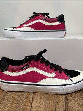 Vans Tony Trujillo Old Skool Pink Black White Shoes Men 9.5 Women 11